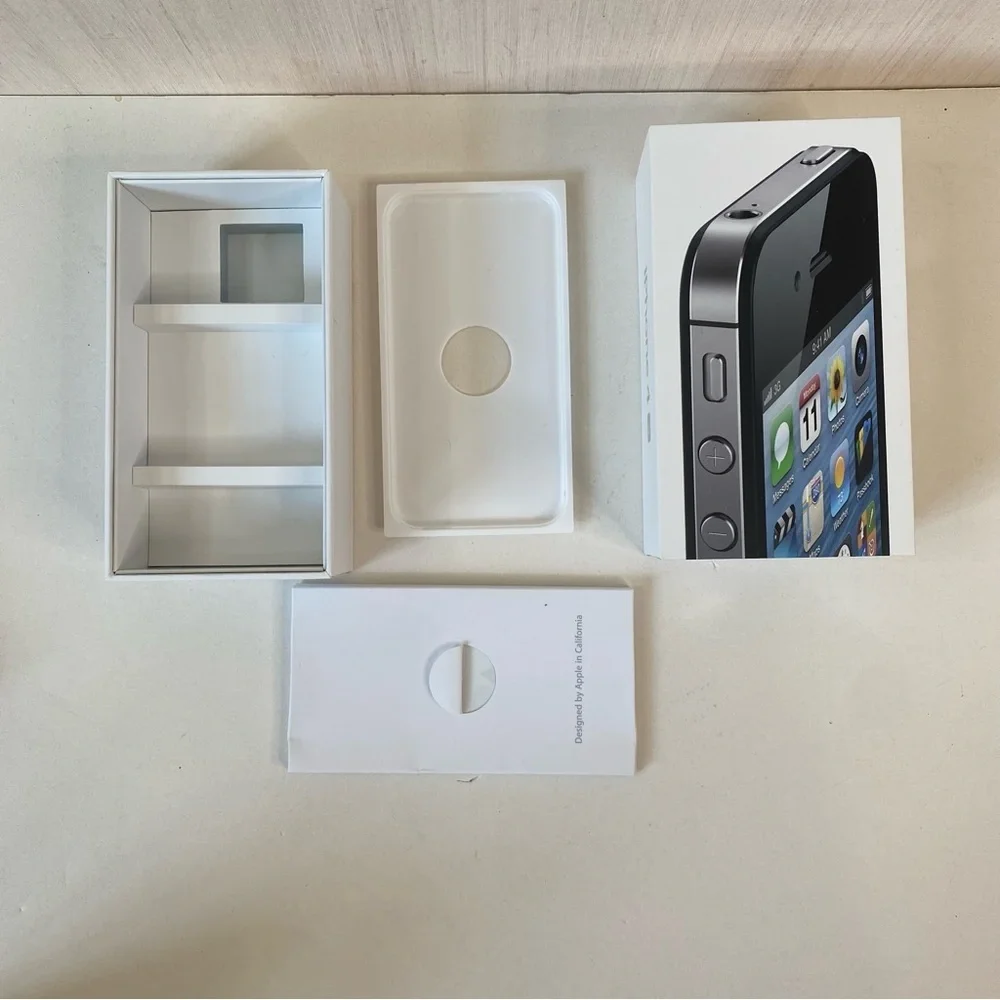 Apple iPhone 4S Original Box, Inserts and Tray Only Black 16GB (Box Only)